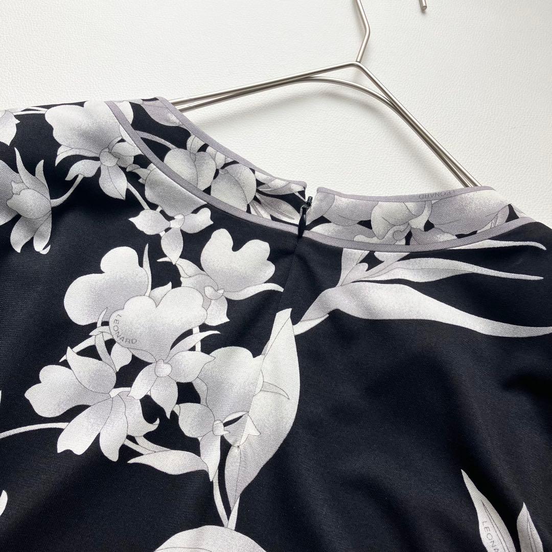 近年美品　レオナール　チュニック　カンカン　花柄　40