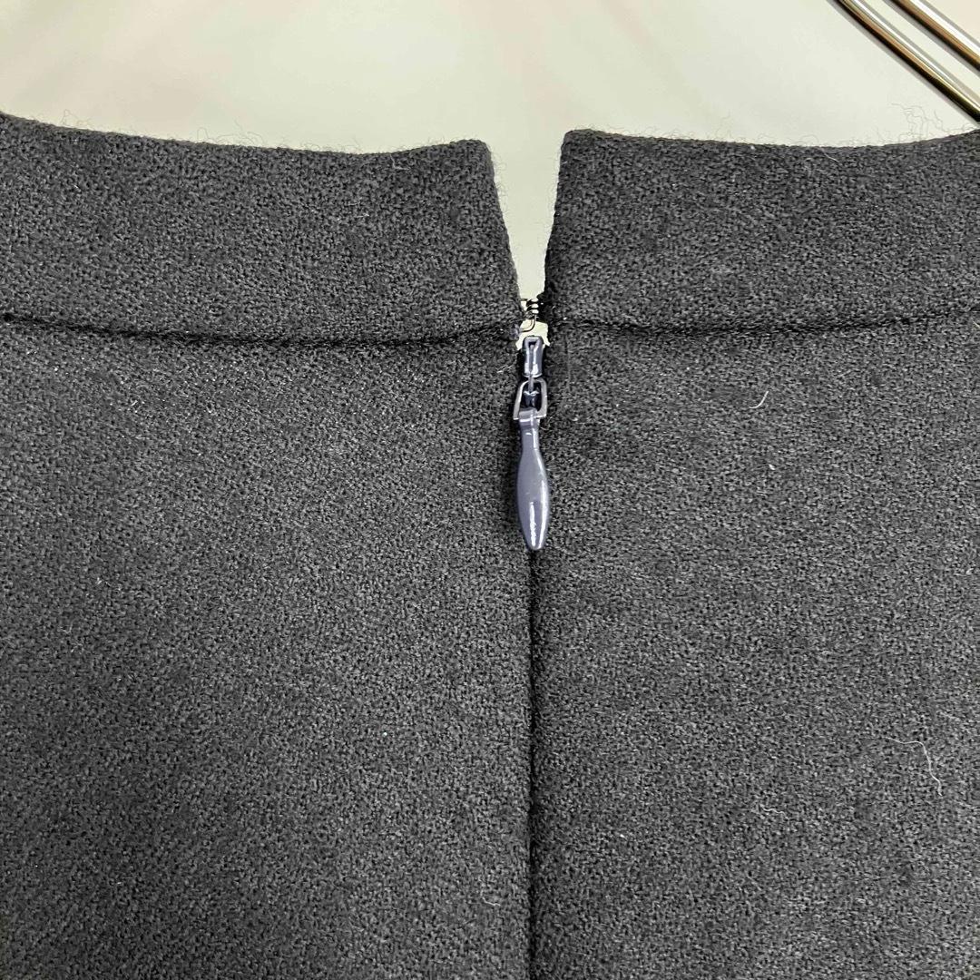 アルアバイル ジョーゼットスラシュネックワンピース ブラック サイズ2