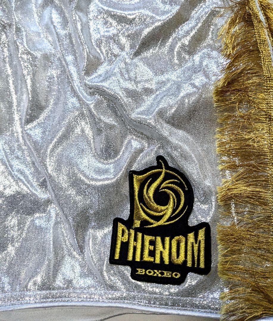未使用LサイズPHENOMラメ生地ゴールドフリンジ ボクシングショーツ