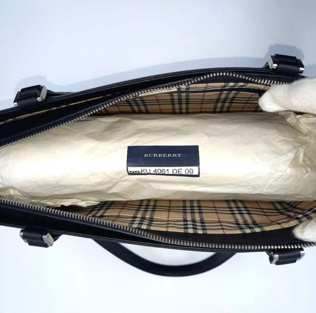 ✨美品✨BURBERRY バーバリー ハンドバッグ レザー ノバチェック A４