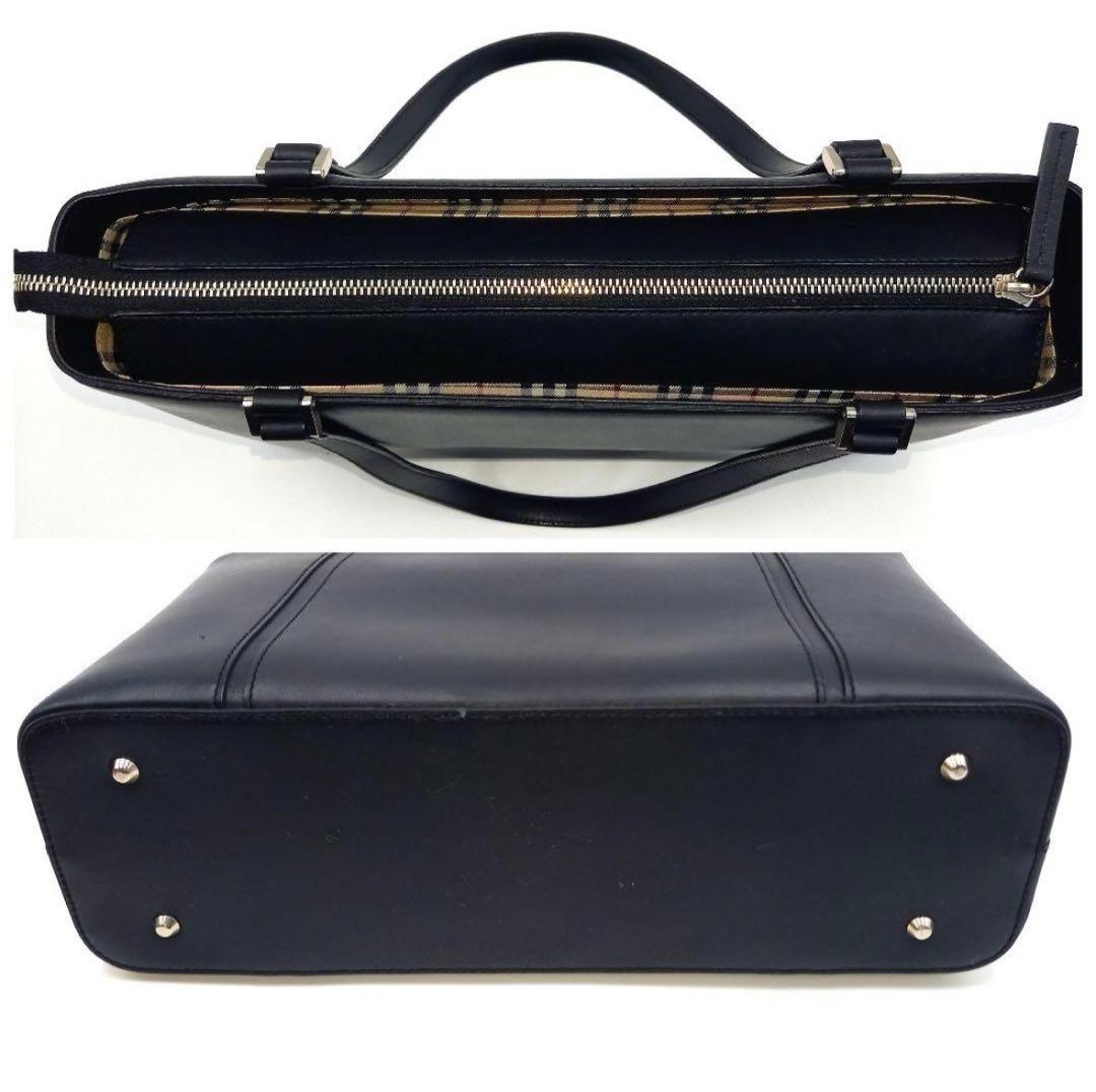 ✨美品✨BURBERRY バーバリー ハンドバッグ レザー ノバチェック A４