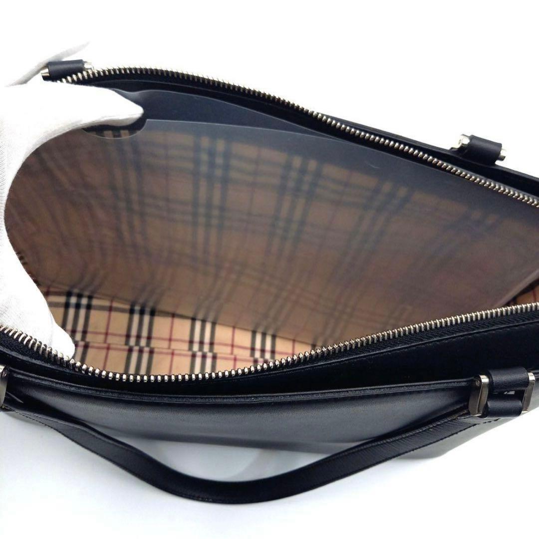 ✨美品✨BURBERRY バーバリー ハンドバッグ レザー ノバチェック A４