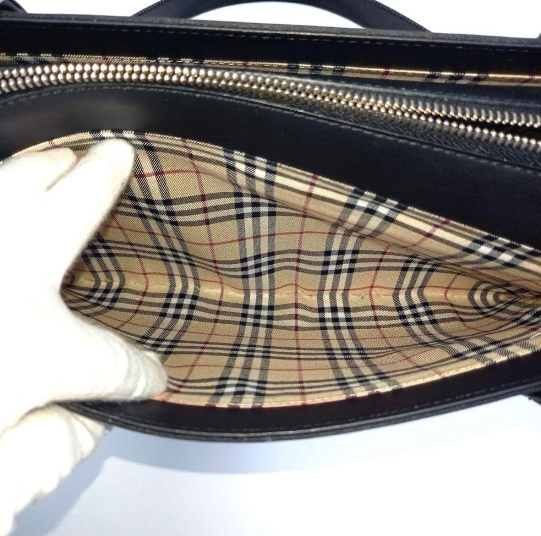 ✨美品✨BURBERRY バーバリー ハンドバッグ レザー ノバチェック A４