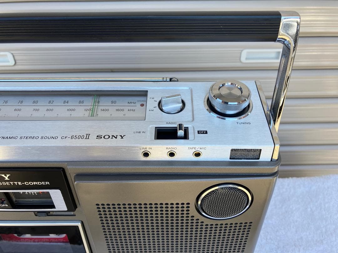 整備済動作品ソニー FM/AMステレオラジカセ CF-6500Ⅱ ZILBA'P