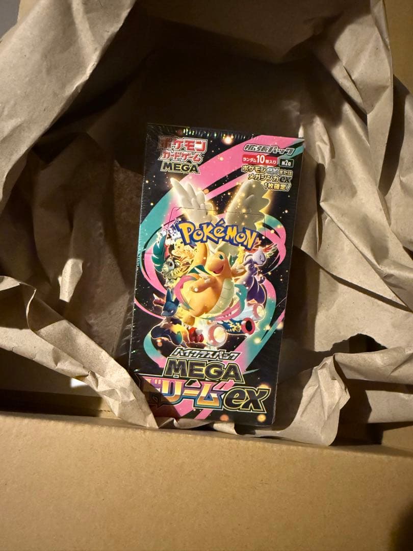 シュリンク付ポケモンカードゲーム メガドリームEX 10パック入り
