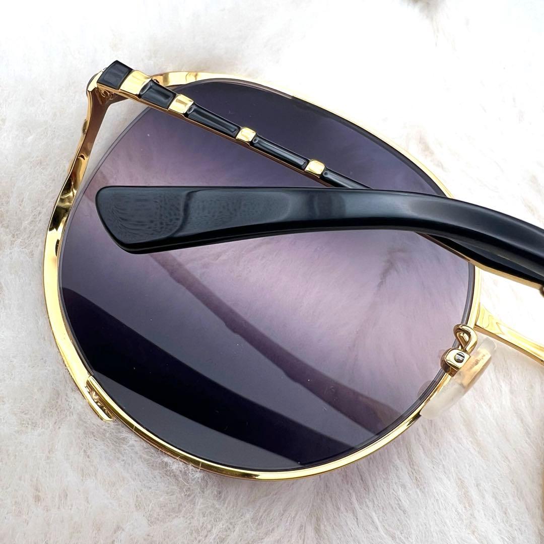 極美品✨GUCCI サングラス GG0595S ゴールド ブラック系