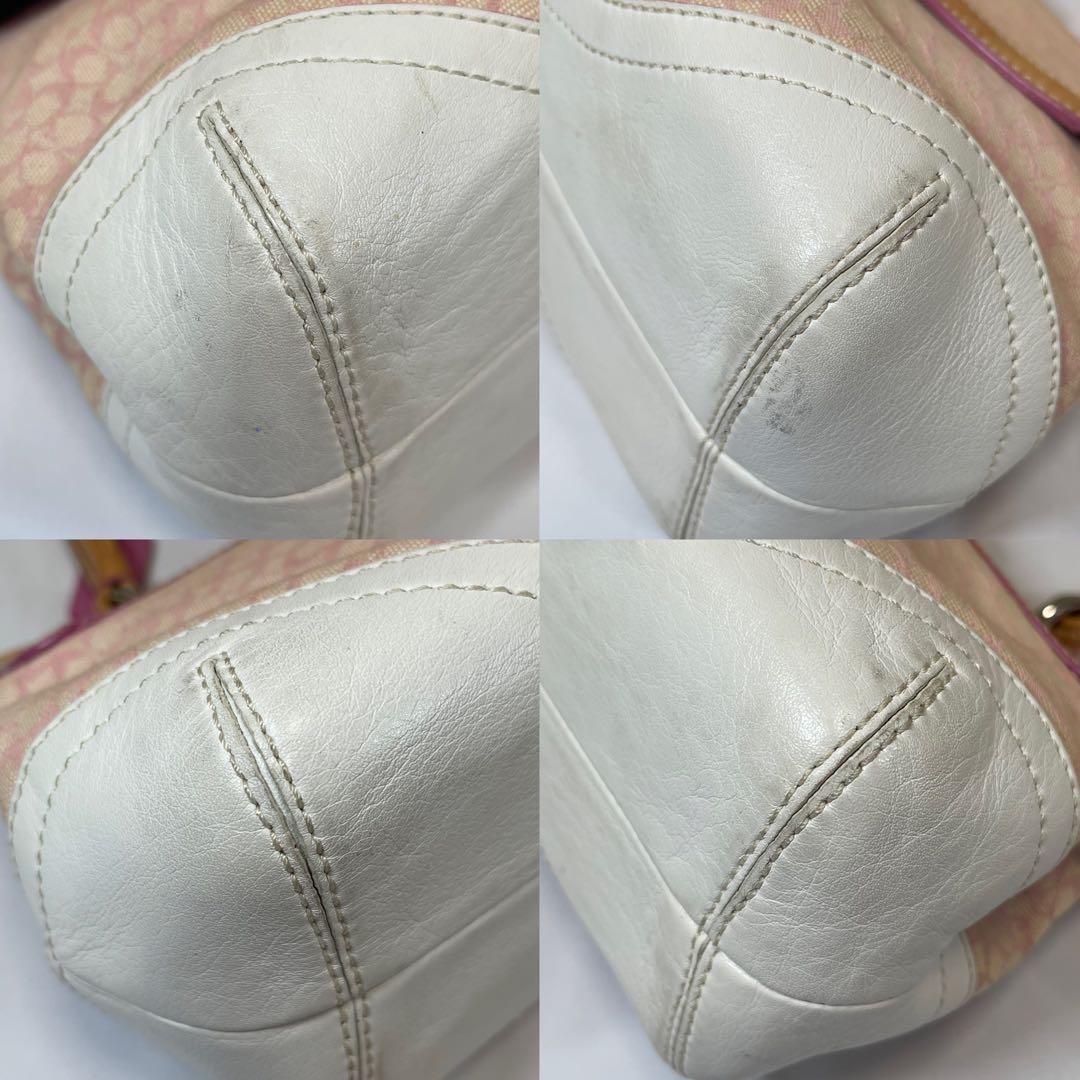 【美品/カード付】コーチ 6349 ソーホー ハンドバッグ レザー シグネチャー