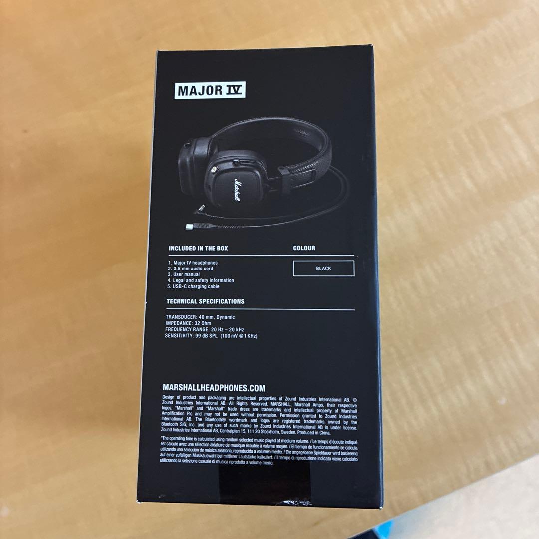 Marshall Major IV ワイヤレスヘッドホン
