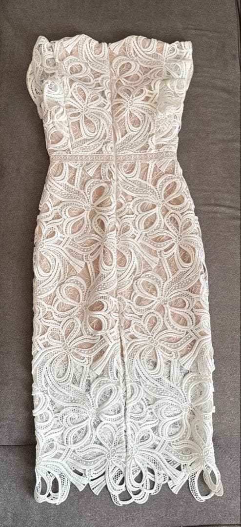 ERUKEI◆エルケイ ケミカルレース 白ドレス XS