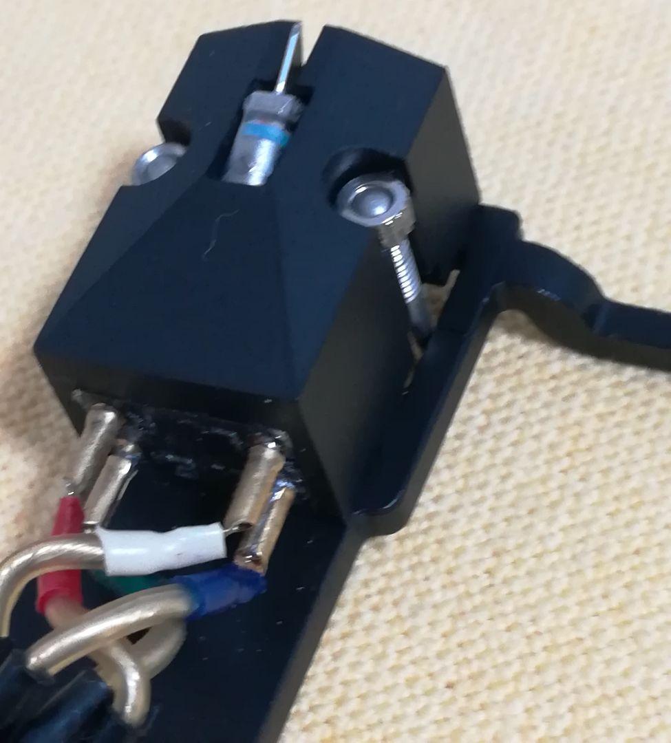 デノン MCカートリッジ DL-103 Hシェル ADC 端子ハンダ跡、良音です