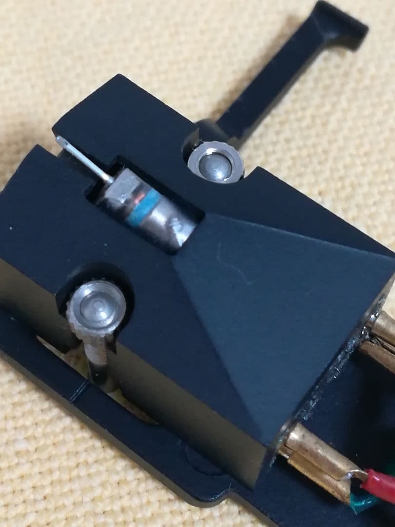 デノン MCカートリッジ DL-103 Hシェル ADC 端子ハンダ跡、良音です