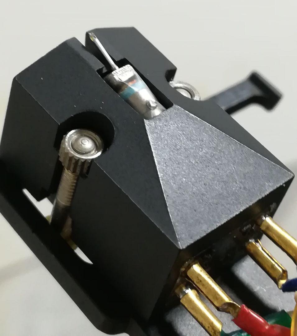 デノン MCカートリッジ DL-103 Hシェル ADC 端子ハンダ跡、良音です