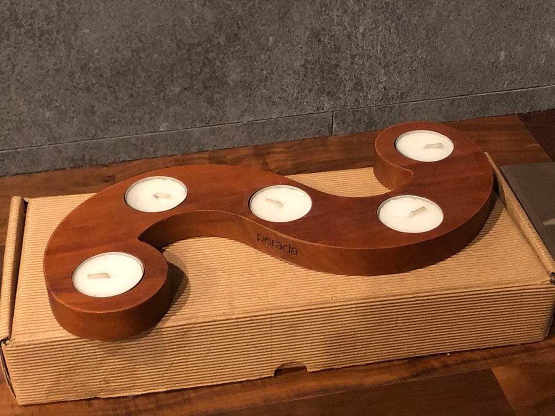 非売品　porada ポラダ 木製 キャンドルホルダー カタログ