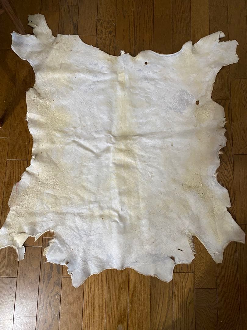 天然皮革 牛毛皮 レザー カーペット ラグマット　カウハイド　カウラグ