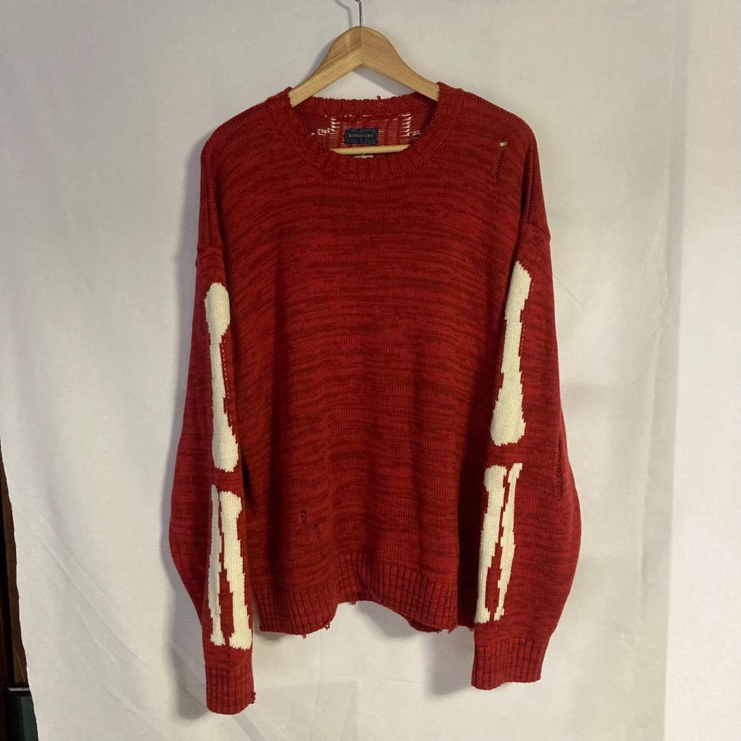 トップス kapital bone damage knit 3