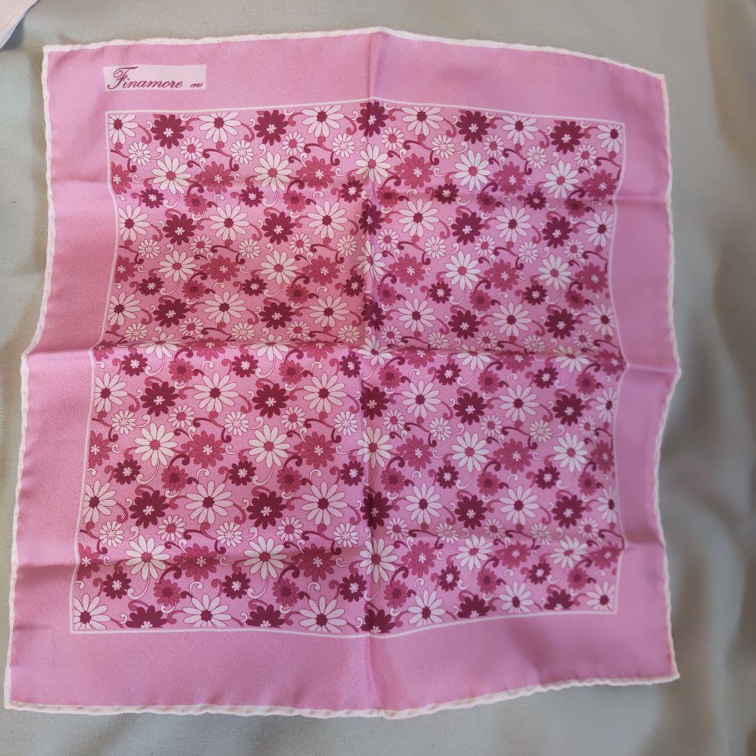 フィナモレ　シルク　ポケットチーフ　7枚セット