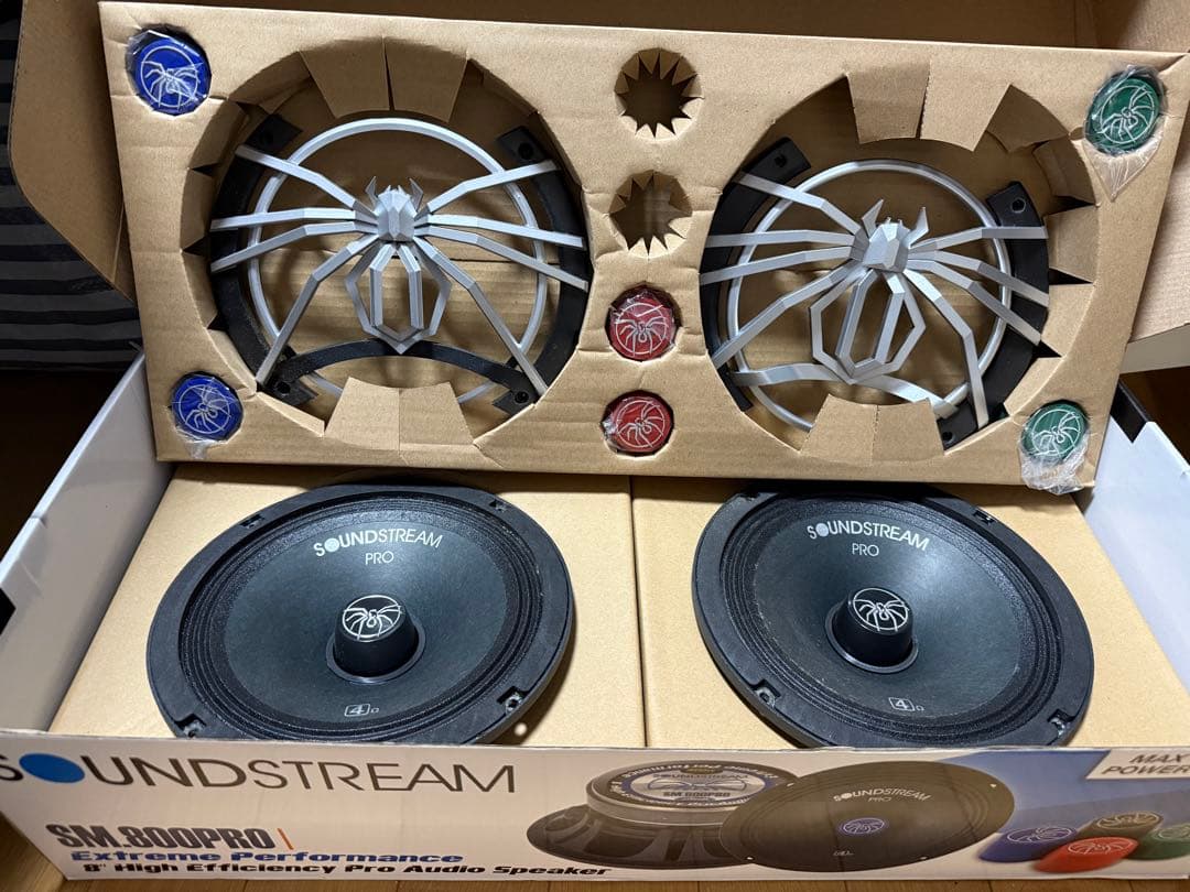 サウンドストリーム SM.800PRO 20cmスピーカー 2発 8インチ