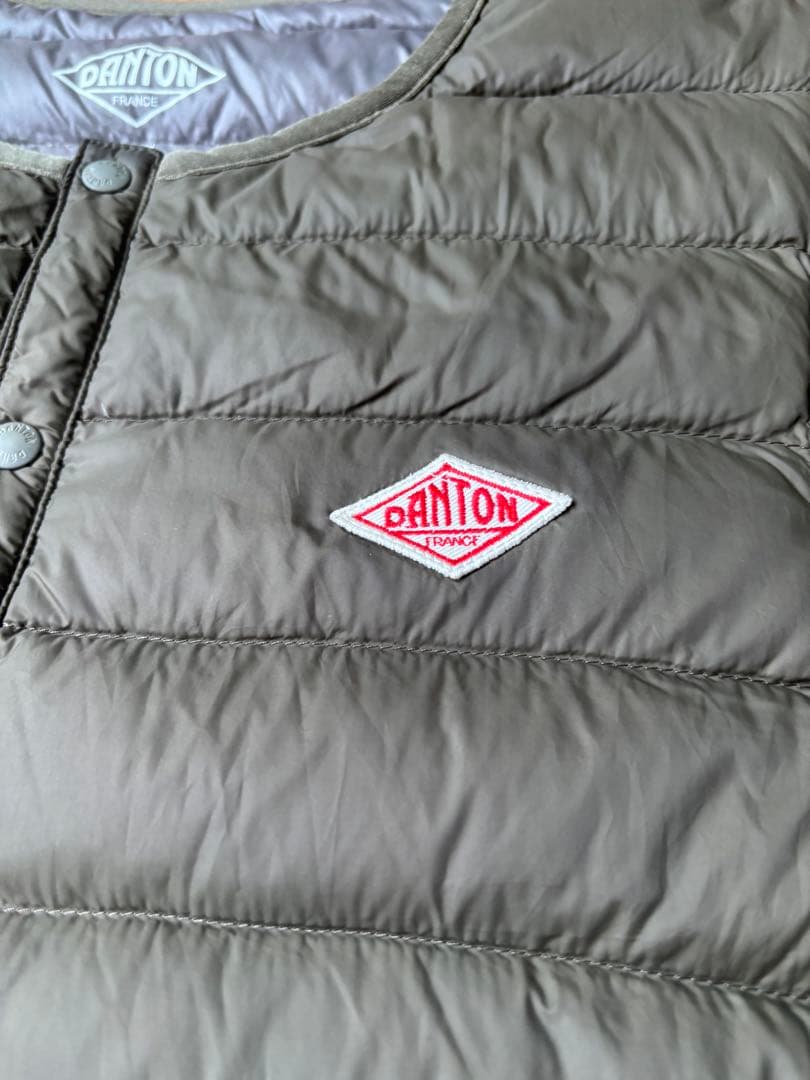 DANTON ダウンベスト 42 オリーブグリーン