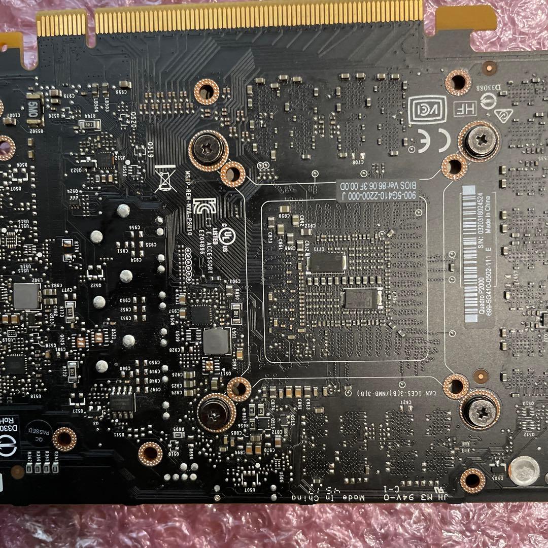 【ジャンク】NVIDIA Quadro P2000 グラフィックボード