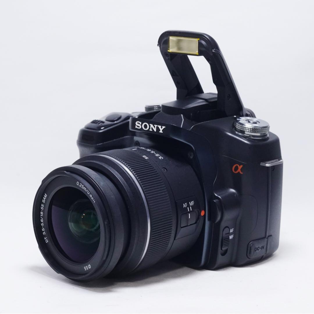 動作確認済 美品 SONY DSLR-A100 α100 18-55mm レンズ