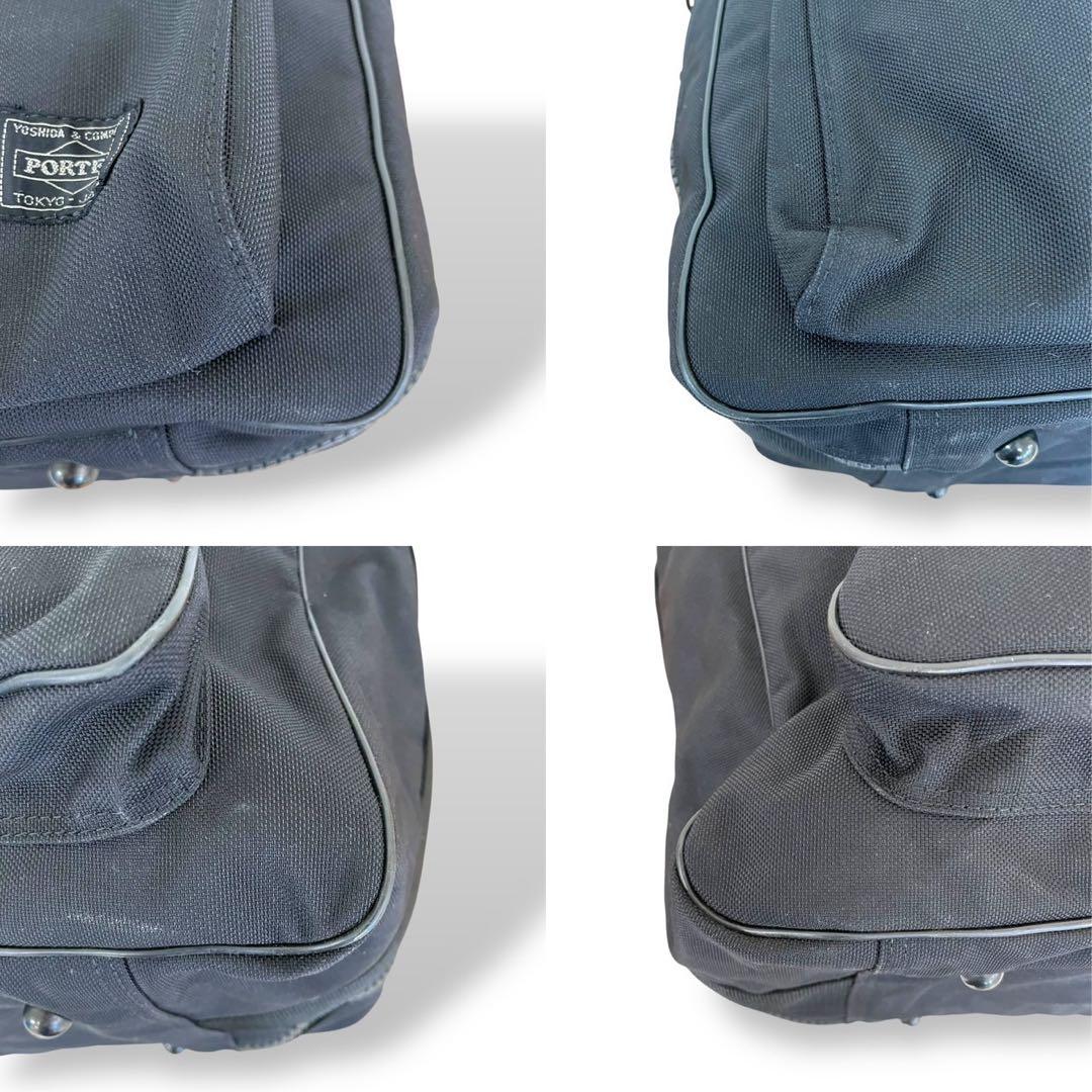 極美品　ポーター　2way アングル　ボストンバッグ　旅行バッグ　キャンバス　黒