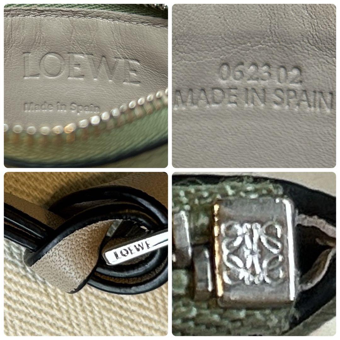 【美品】ロエベ カードホルダー ローズマリー タン