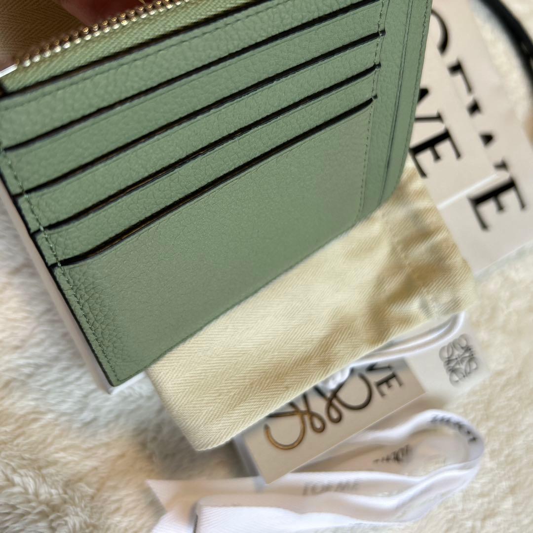 【美品】ロエベ カードホルダー ローズマリー タン