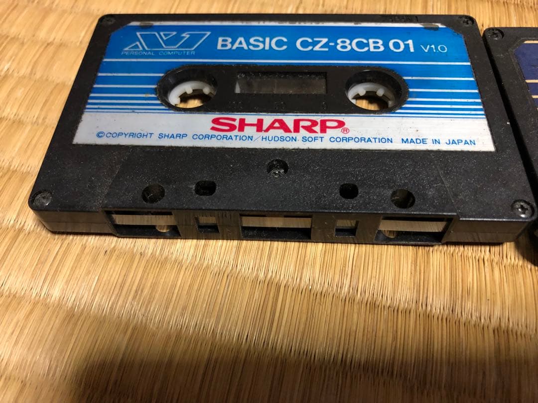 アプリケーションテープ　シャープ　X1/F用のカセットテープ(ジャンク)