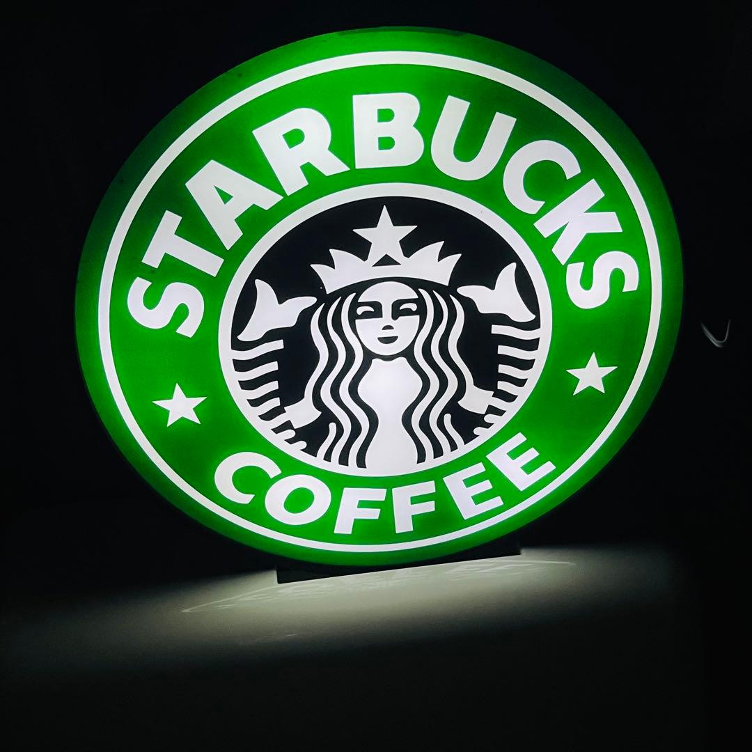 スタバ 電飾 看板 ネオンサイン 壁飾り ランプ レトロ ライト アメリカン雑貨