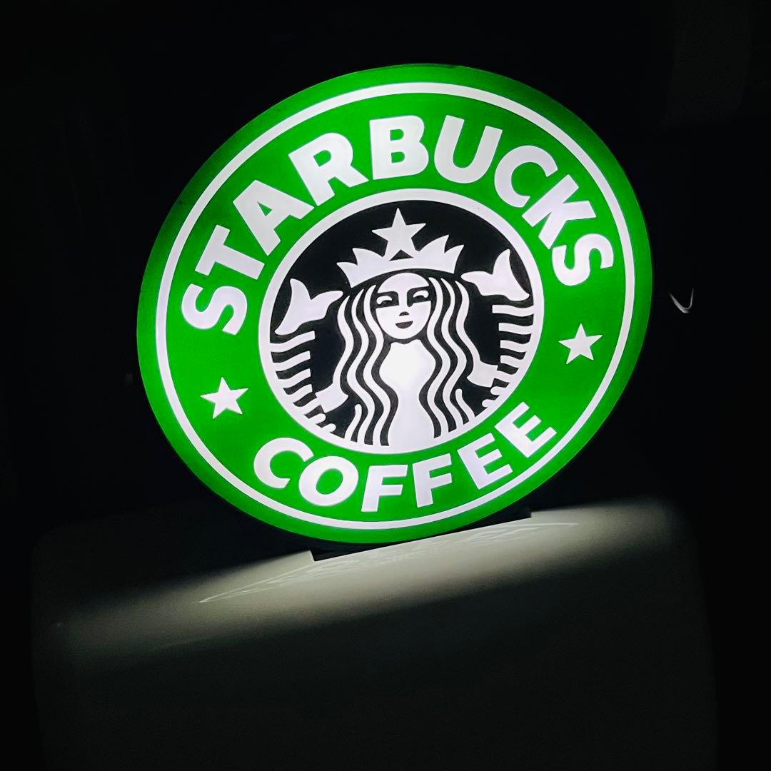 スタバ 電飾 看板 ネオンサイン 壁飾り ランプ レトロ ライト アメリカン雑貨