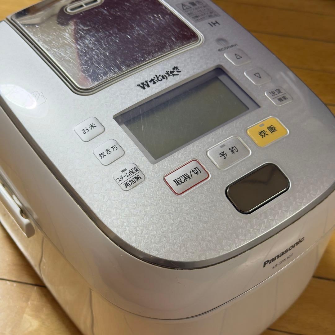 パナソニック 2018年製 SR-SPX107 Wおどり炊き 釜交換済み