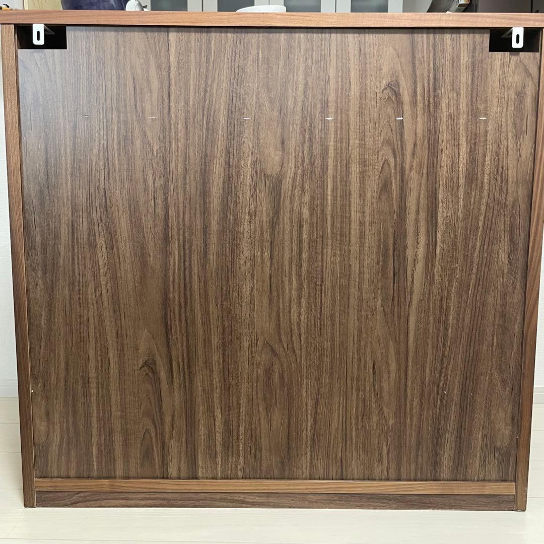 【無印良品 】木製チェスト4段　ウォールナット材突板　幅８８×奥行４４×高さ８３