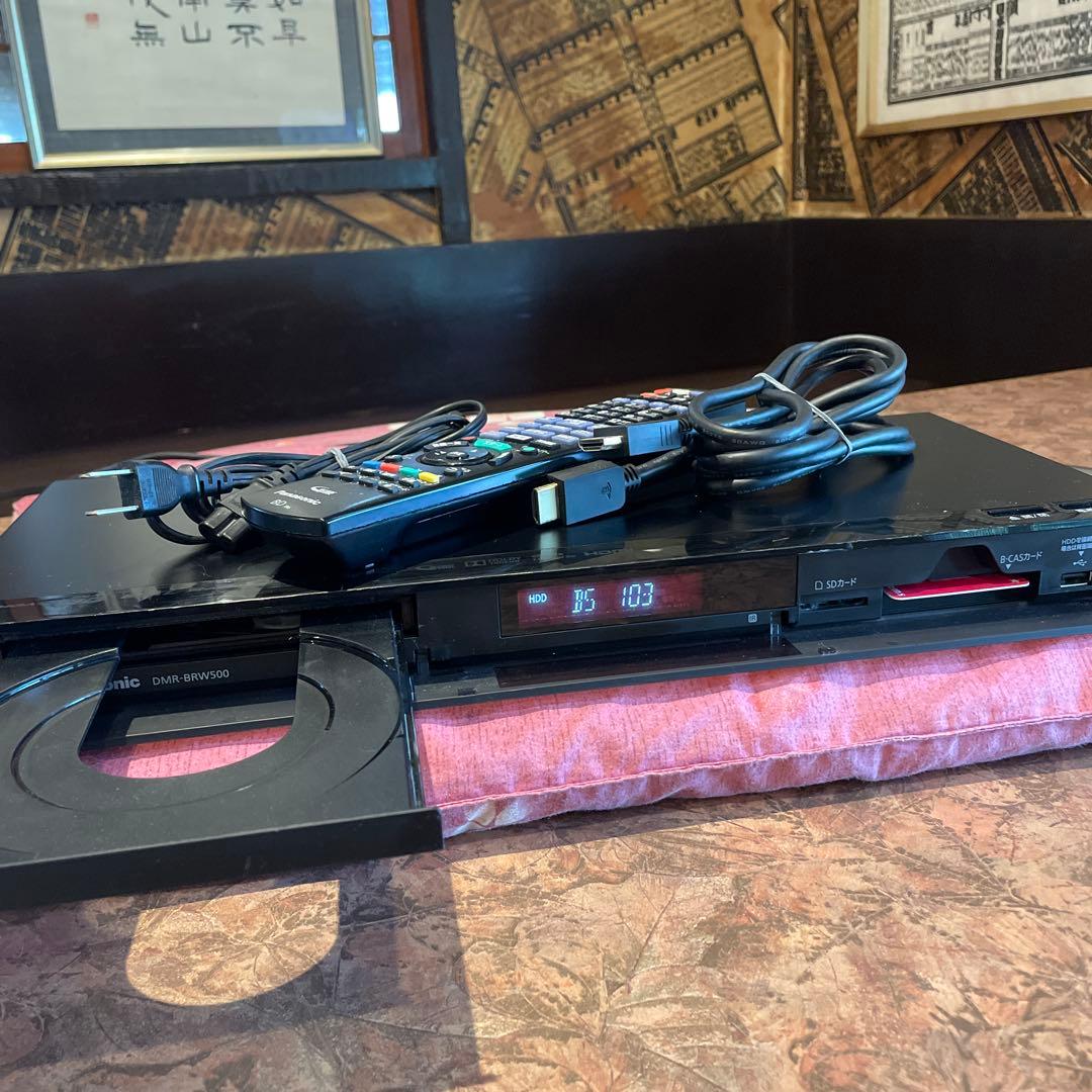 パナソニックDMR-BRW500 2番組W録画15倍録　純正リモコン等付フル装備
