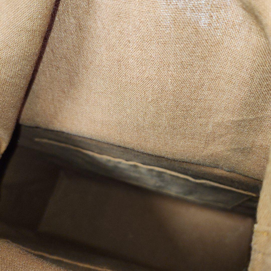 山葡萄ブラウン かごバッグ タッセル付き