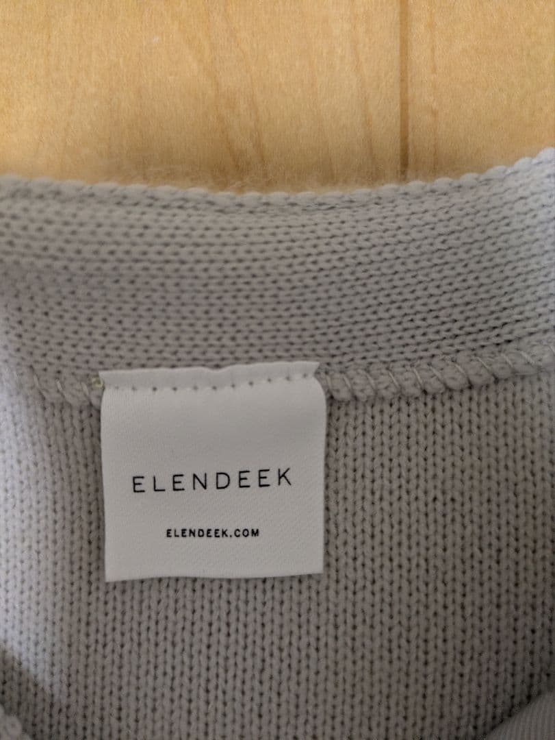 2025ELENDEEK CNラクーンミックスダブルカーディガン