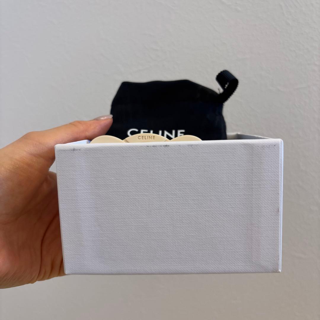 【値下げ】CELINE ラージ ヘアクロー アイボリー