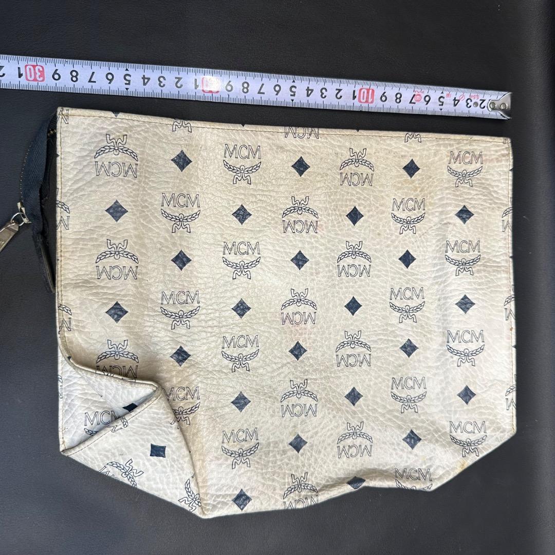 ♡Ka左1001 MCM クラッチバッグ ユニセックス アイボリー