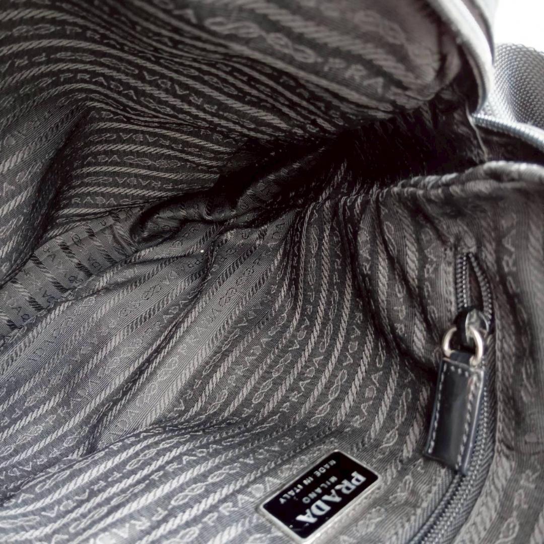 プラダ PRADA ナイロン ショルダーバッグ 黒 B7370 三角ロゴ