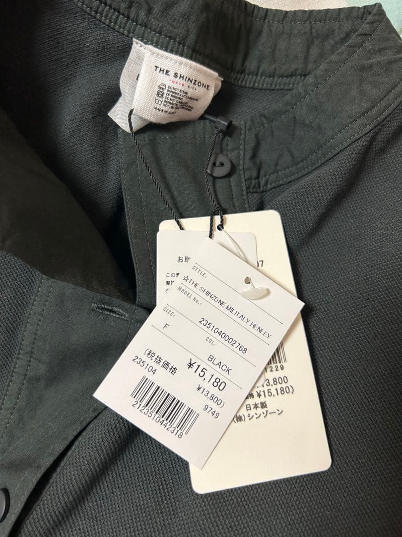 タグ付き 新品THESHINZONE シンゾーン ミリタリーヘンリープルオーバー