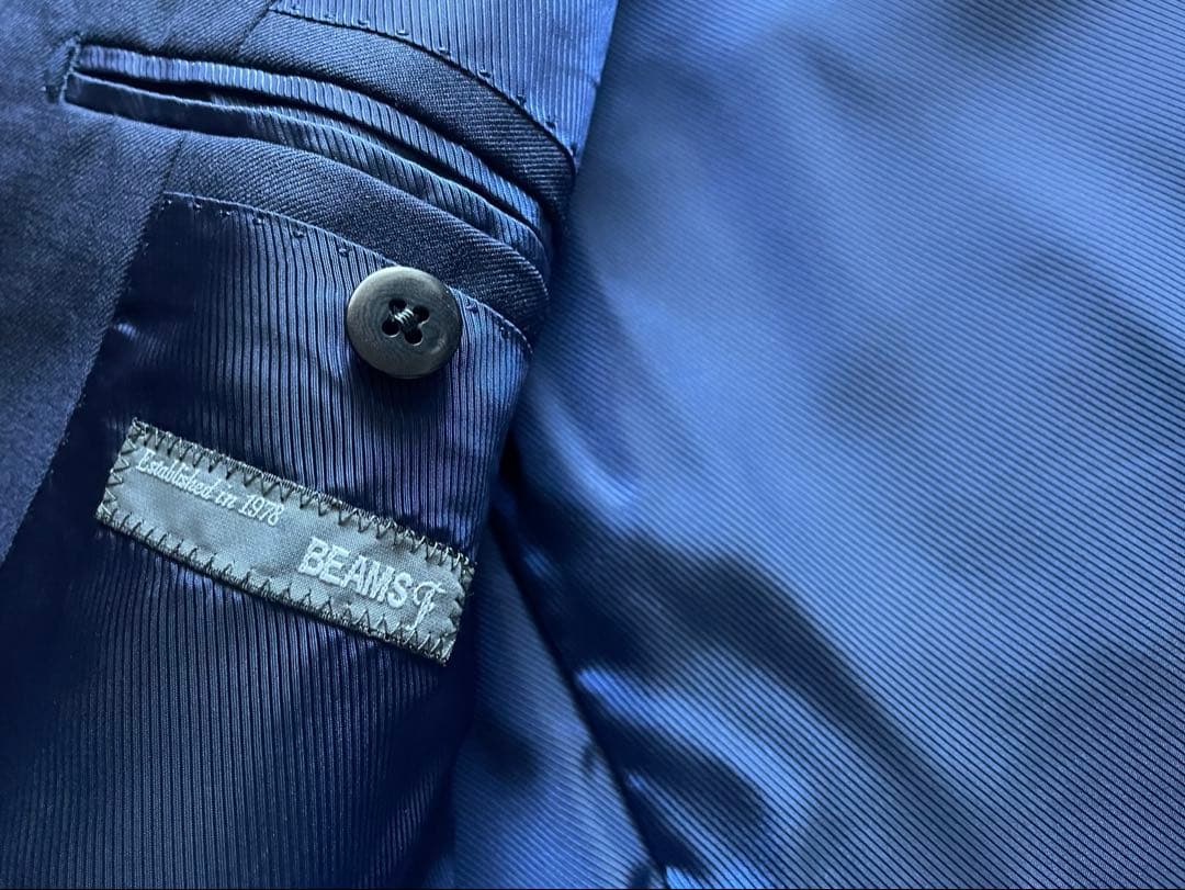 ビームスf ネイビースーツ　46