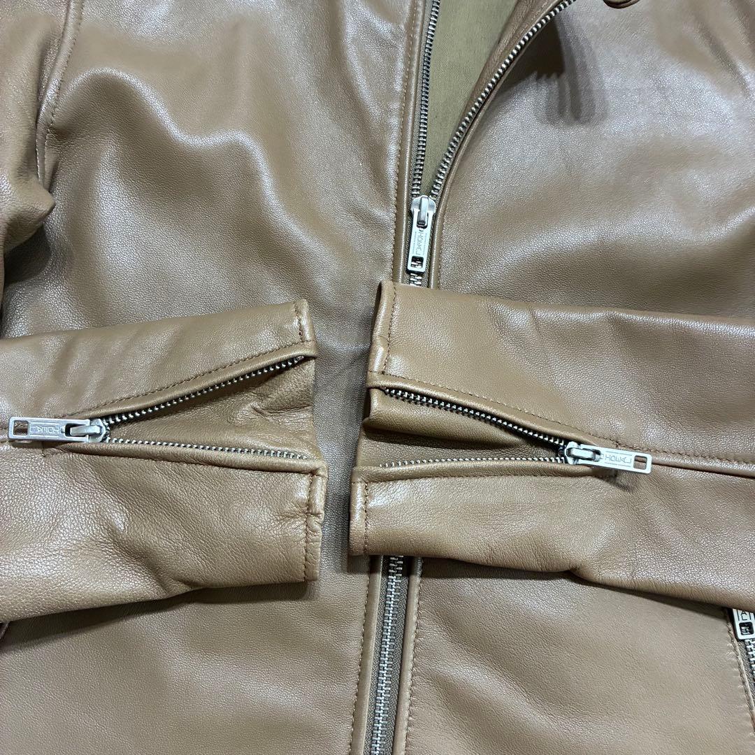 JOURNAL STANDARD レザーシングルライダース　ブラウンSサイズ