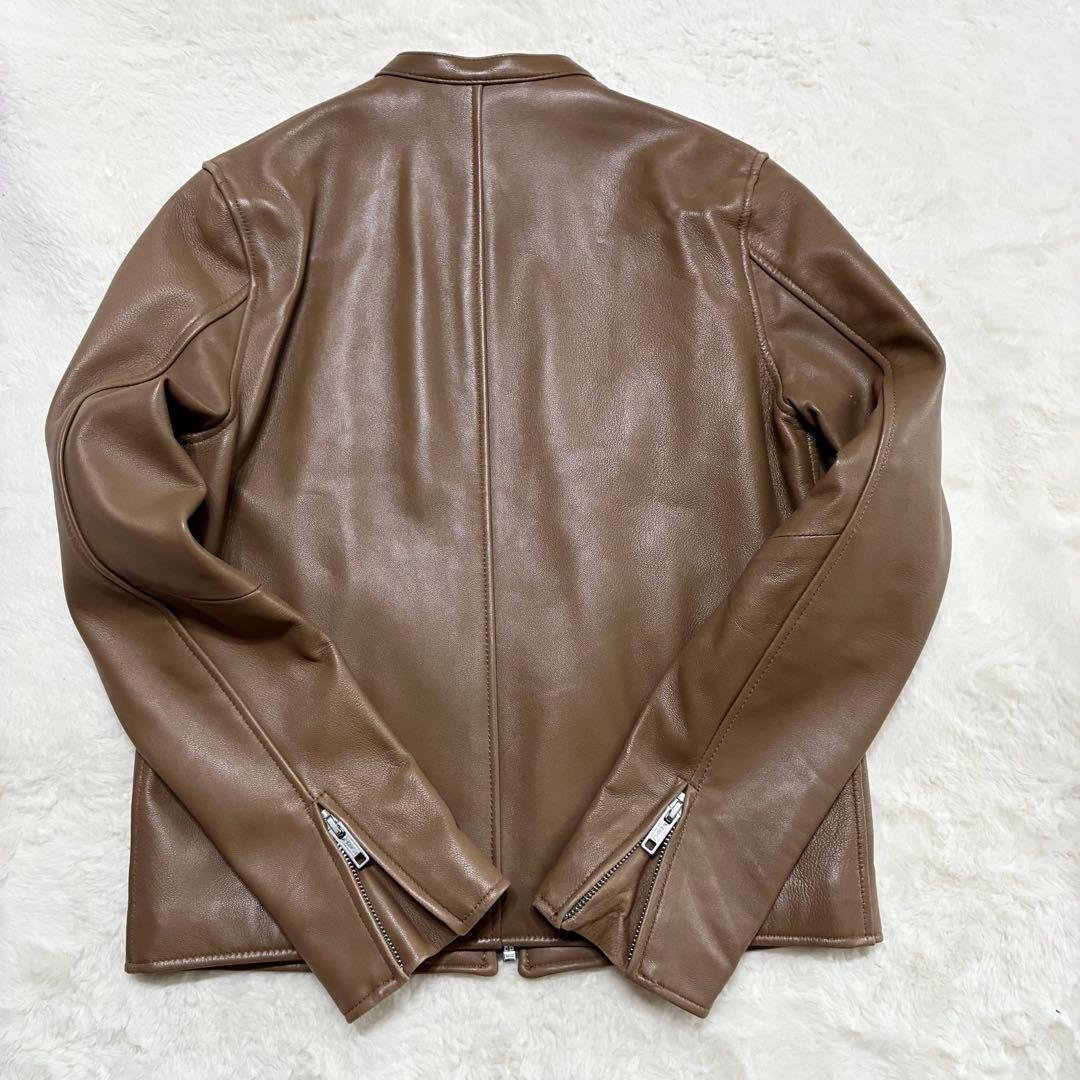 JOURNAL STANDARD レザーシングルライダース　ブラウンSサイズ