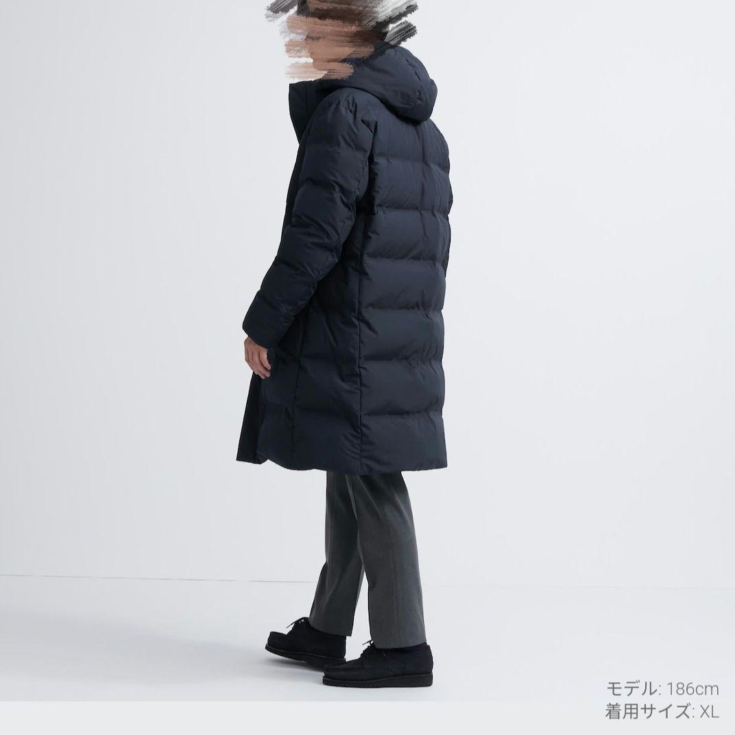 キンパル　！　シームレスダウンコート　紺　XL　ユニクロ