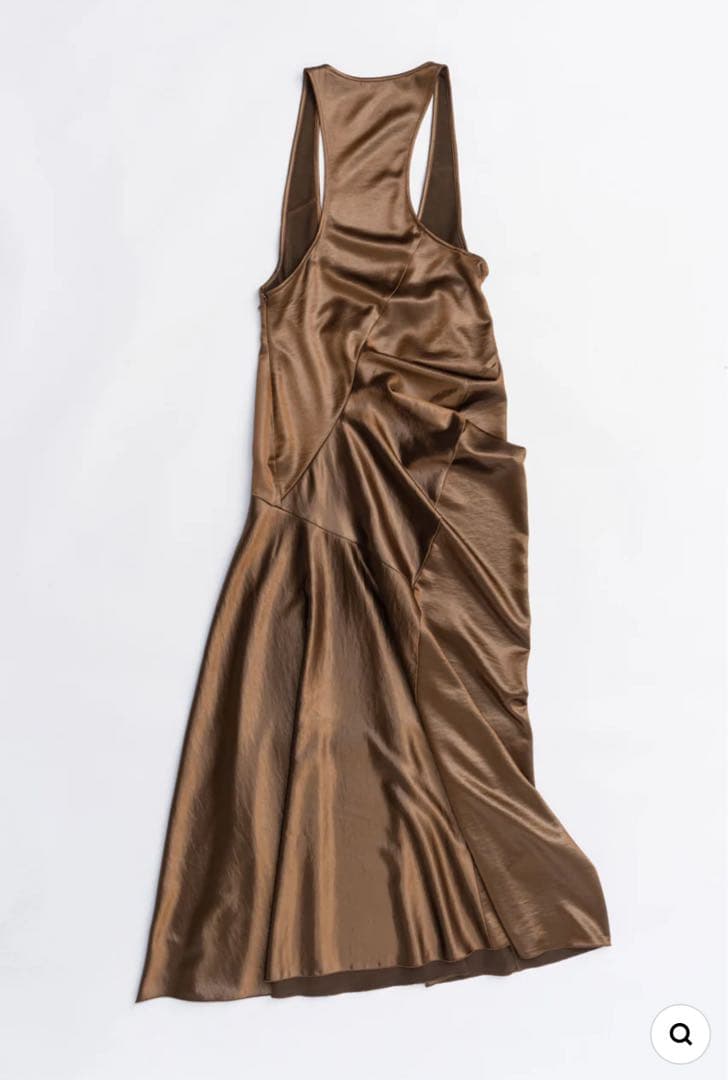 PRANK PROJECTサテン ドレープ タンクドレス／36 試着のみ・美品