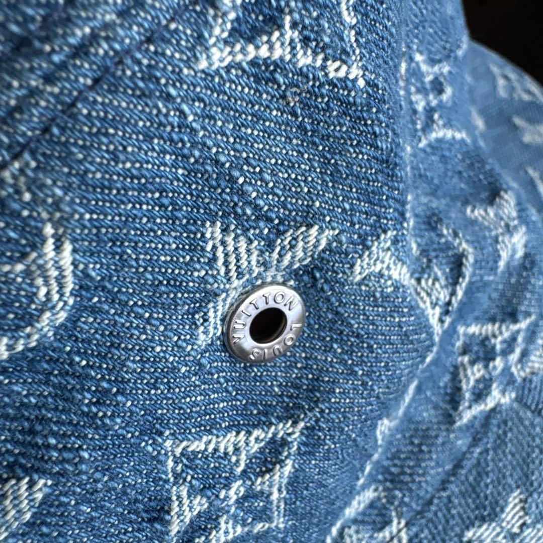Louis Vuitton モノグラム　デニム　バケット　ハット　サイズ60￼