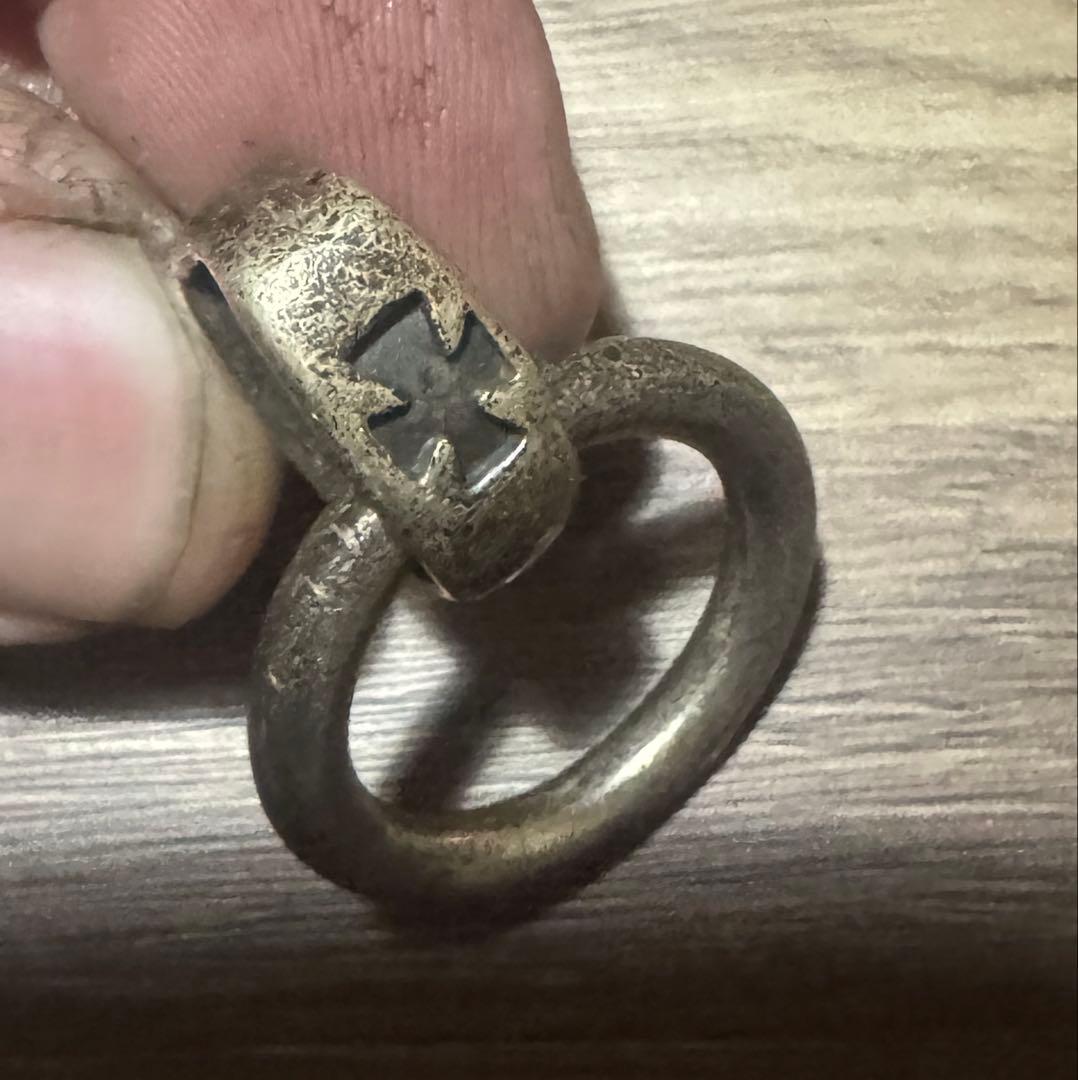 A&G ウォレットチェーン リンク ドロップハンドル クロス シルバー 925