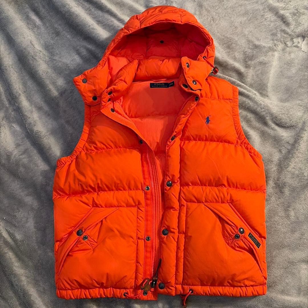 Polo Ralph Lauren オレンジ ダウンベスト L