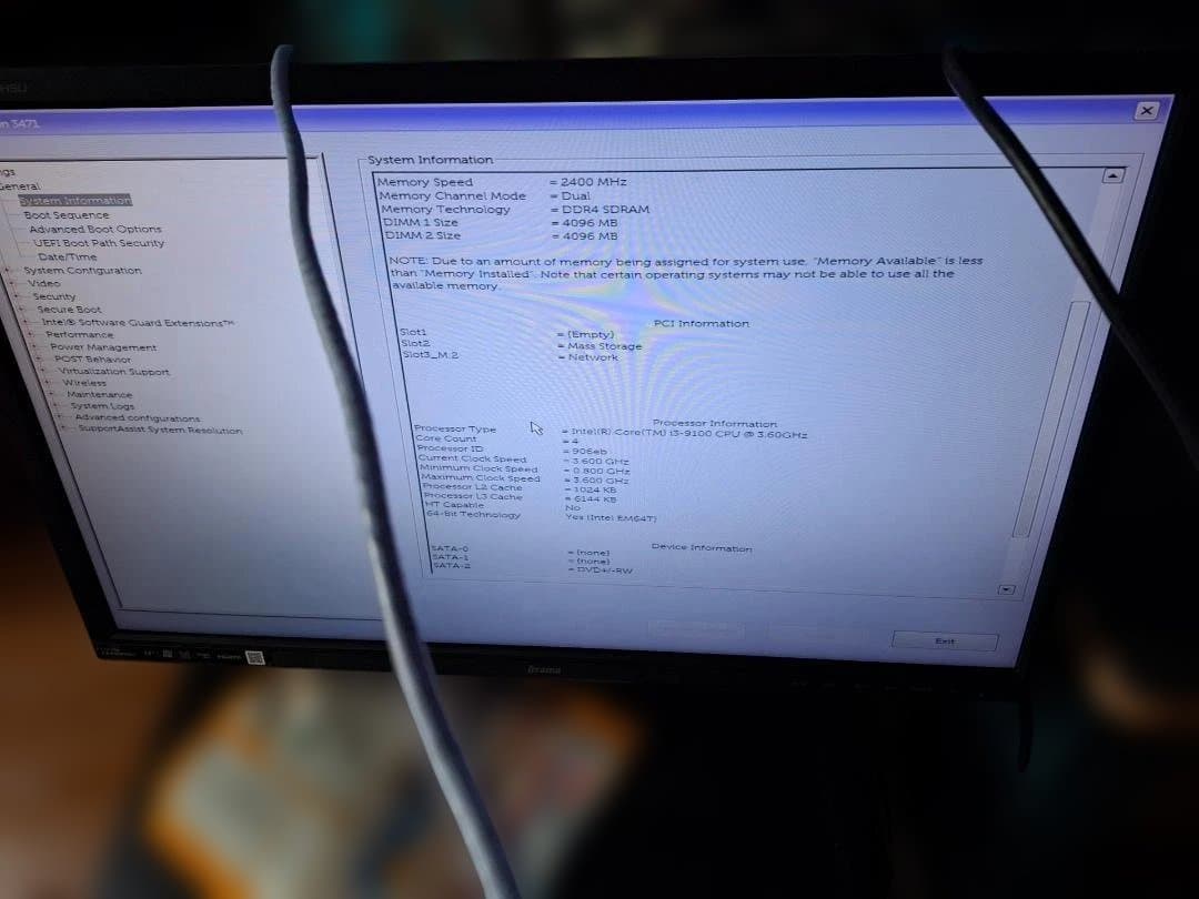 デル Inspiron 3741 Core i3-9100 /1TB フル装備