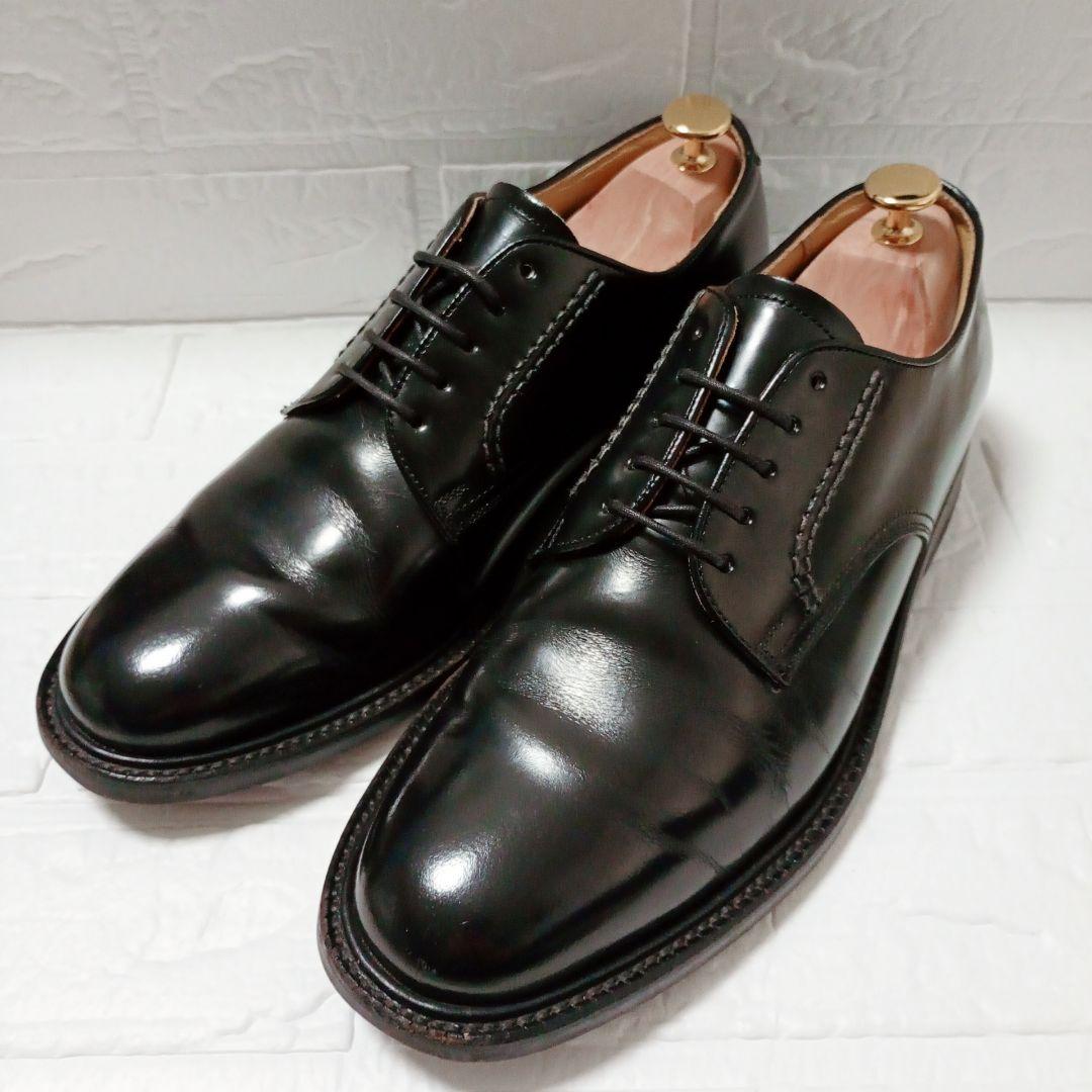 REGAL プレーントゥ レザーシューズ ブラック 26 幅広