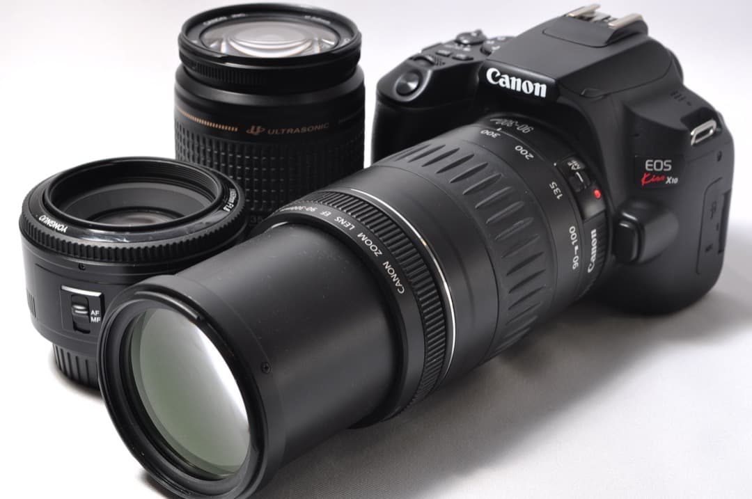 ❤️極美品❤️Canon Kiss X10 単焦点&標準&超望遠トリプルレンズセット